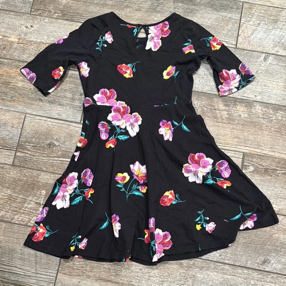 Old Navy Pink and Purple Fit and Flare Dress​